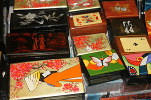 Boxes sold at Bến Thành market in Sài Gòn
