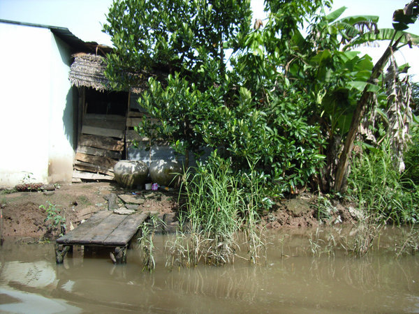 A house by the Mekong river