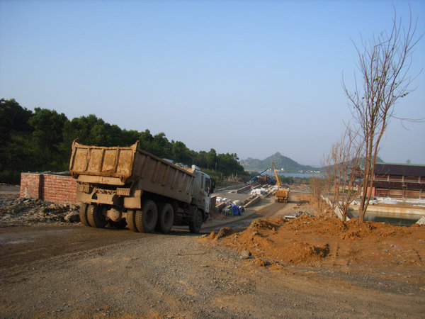 One of the trucks on the site (Nov 2008)