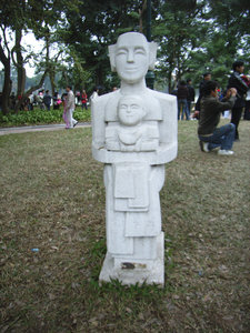 A statue at the festival