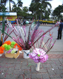 A flower shop by the street