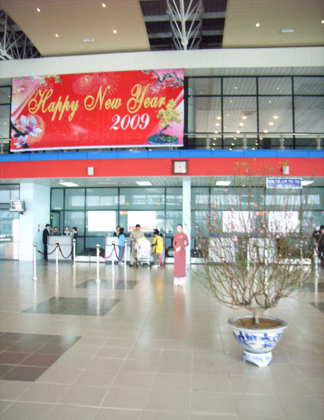 Inside Đồng Hới airport