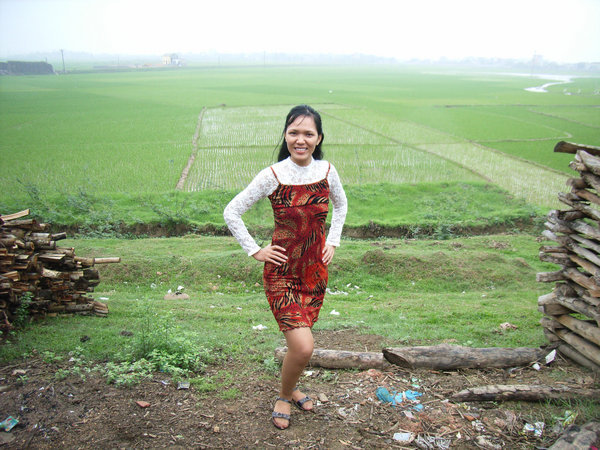 Me by the rice fields