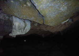 Inside a grotto