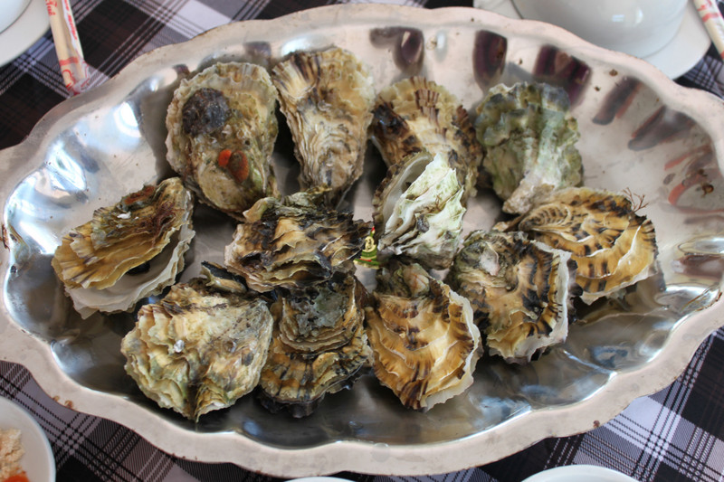 Grilled oysters - Quan Lạn island, northern Vietnam