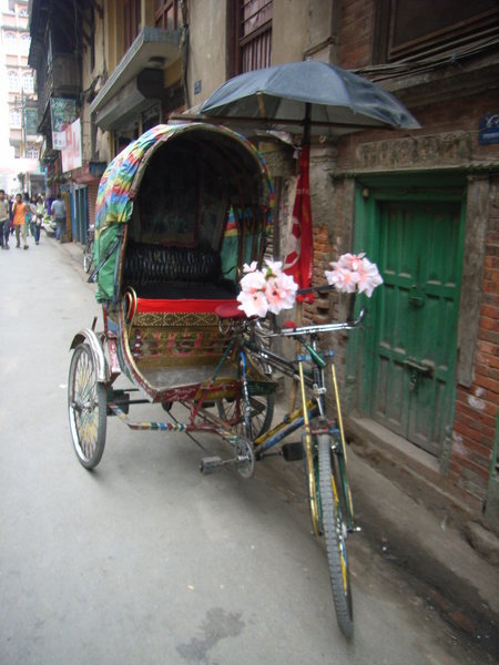 A rickshaw at Thamel