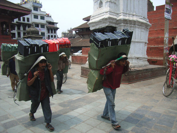 Porters at Kathmandu square