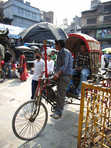 A rickshaw at Indra Chowk