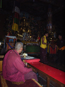 Inside Bouddhanath temple