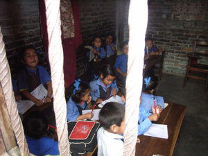 Children at a class