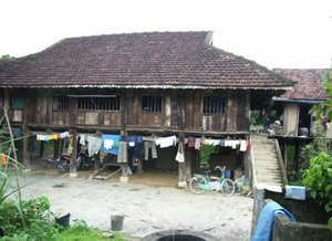 A house of Thai ethnic minority people