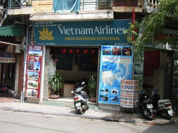 A travel agent in the Old Quarter