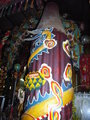 Huge candle inside Bửu Sơn pagoda