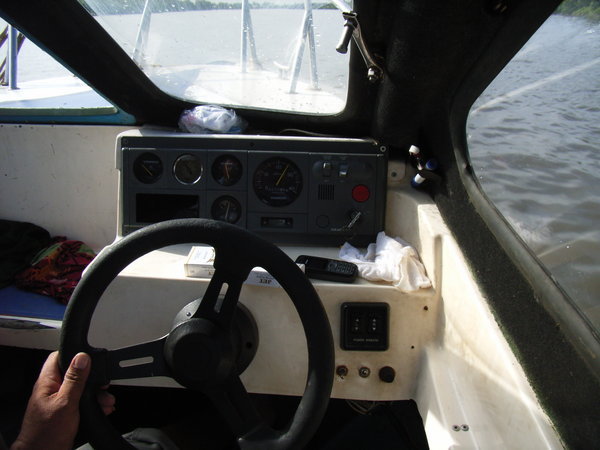 The water taxi control panel