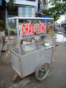 A street food stall in Cà Mau city