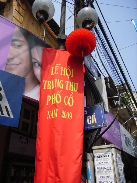 Along streets in Hanoi