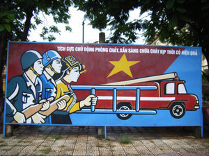 Propaganda for fire fighting 