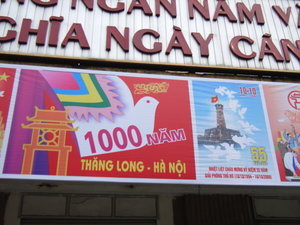 Propaganda for the 1,000th anniversary of Hanoi