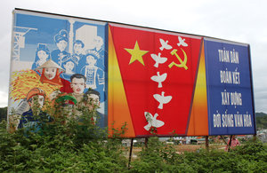 Propaganda in Than Uyên town