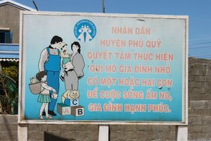 Family planning propaganda - Phú Quý island