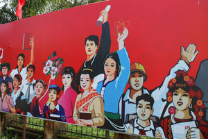 Poster in Kim Bôi town of Hòa Bình province, NW Vietnam