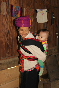 At a Thai ethnic minority house in Mộc Châu