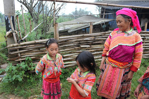 H'mong people in Xín Mần, Hà Giang province