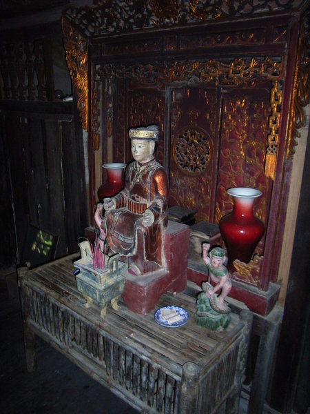 An altar inside a house