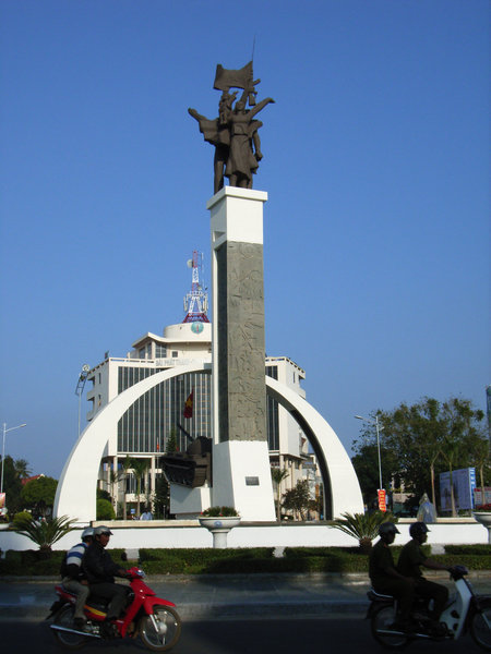 The Victory Tower in Buôn Mê Thuột city