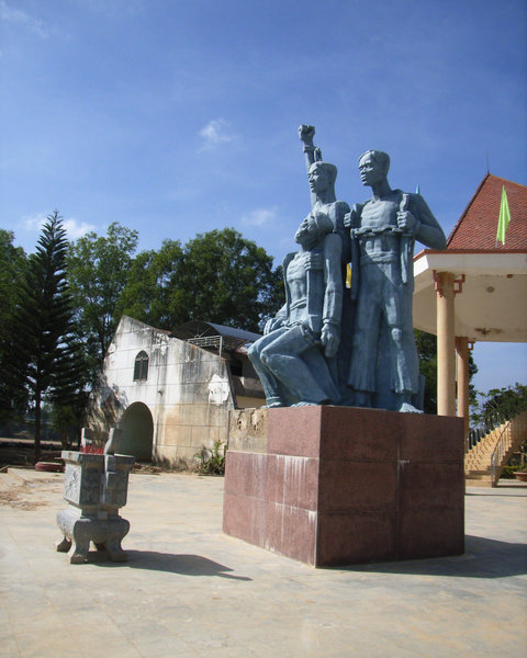 Statue at Kon Tum prison