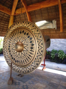 A model of gong at Đồng Xanh park