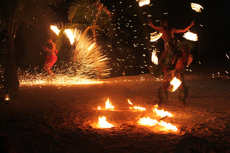 Fire dance in Fiji 