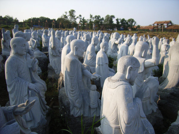 Buddha statues at Bai Dinh pagoda