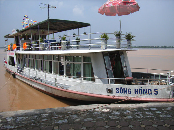Cruising the Red River in Hanoi