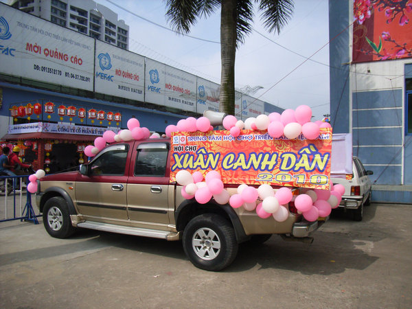 A car at Giảng Võ Exhibition Center