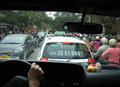 Traffic in Hanoi before Tết