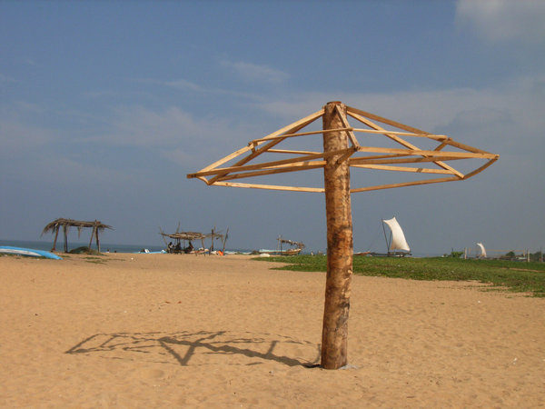 The beach in Negombo town