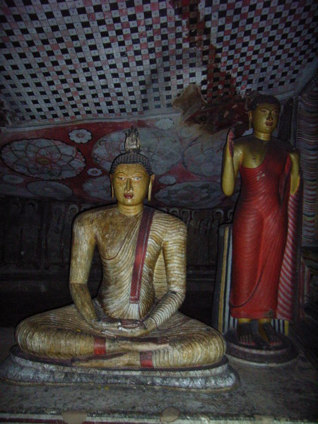 Buddha statues inside the Cave Temple