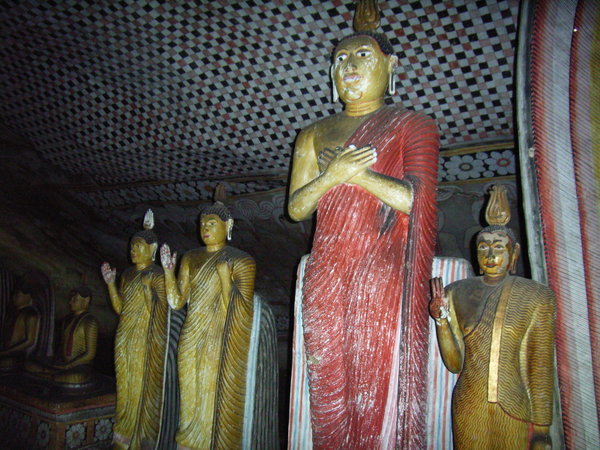 Buddha statues in Dambulla