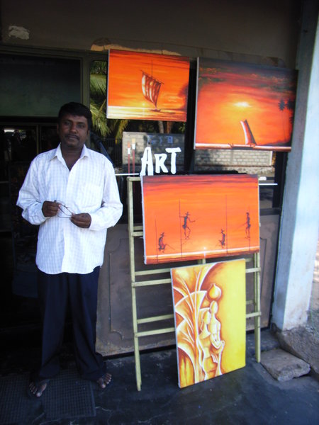 A Sri Lankan artist & his paintings