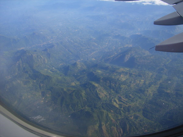 Mountain view from plane