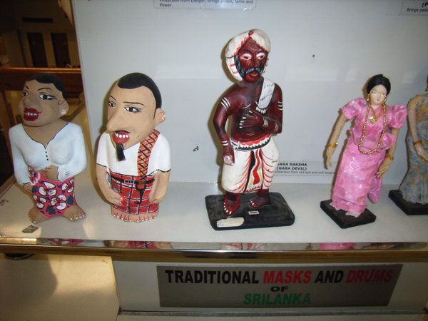 Some dolls at the international airport 