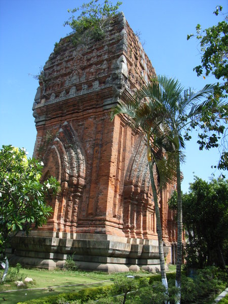 One of the brick towers 