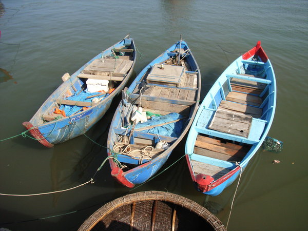 Little boats at Phú Yên fishing port