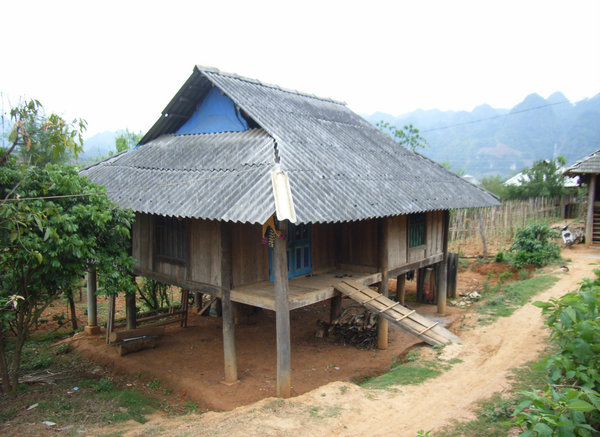 A stilt house in Bản Áng 2 village