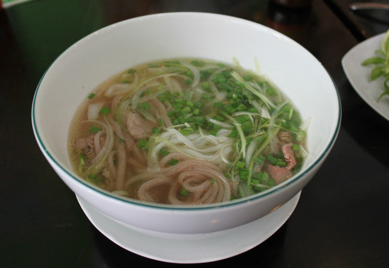 Phở noodle soup with beef in Sài Gòn