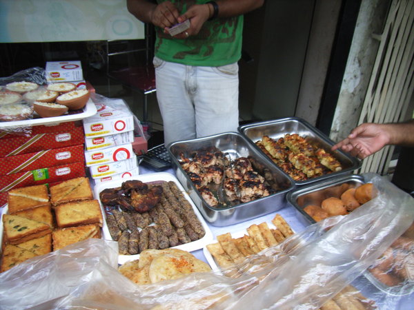 Food on sale by street