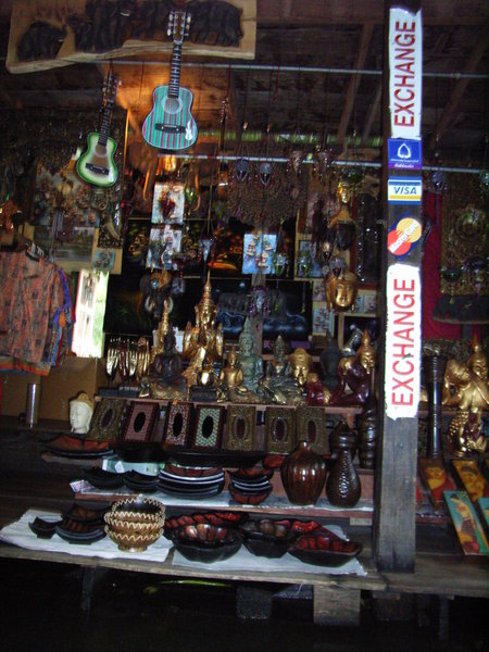 A souvenir shop at the market 