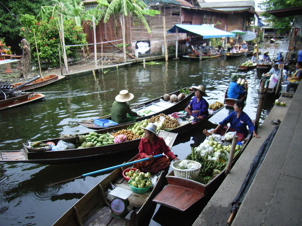 Boats at the market