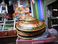 Thai hats and souvenirs on sale at the market